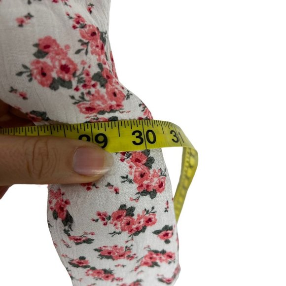 Torrid White Pink Floral Print Gauzy Sleeveless Sheath Dress 18 - Picture 11 of 11